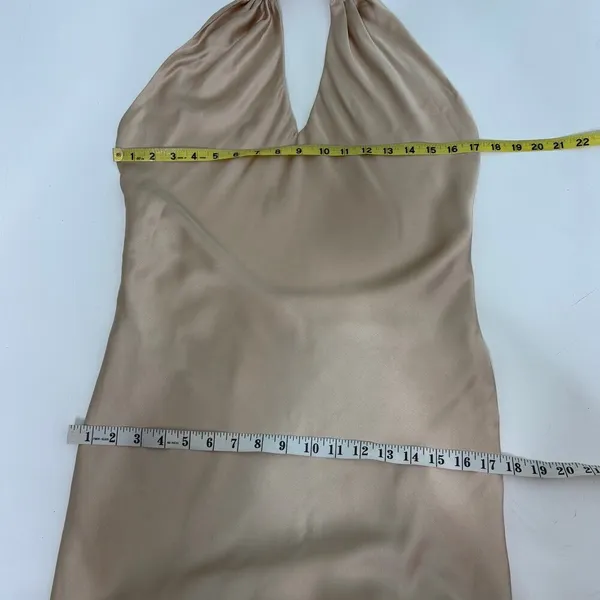 Show Me Your Mumu Jasmine Halter Maxi Bridesmaid Dress Champagne S - Image 14