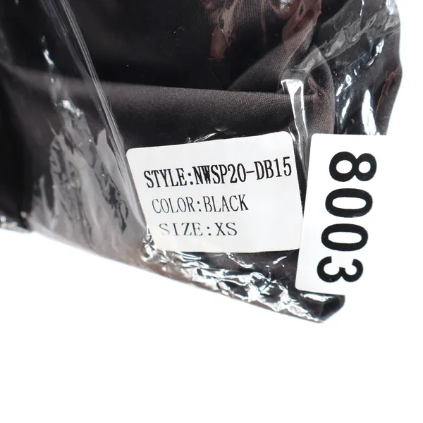 Naked Wardrobe The Statement Black Satin Ruched Mini Dress XS - Image 6
