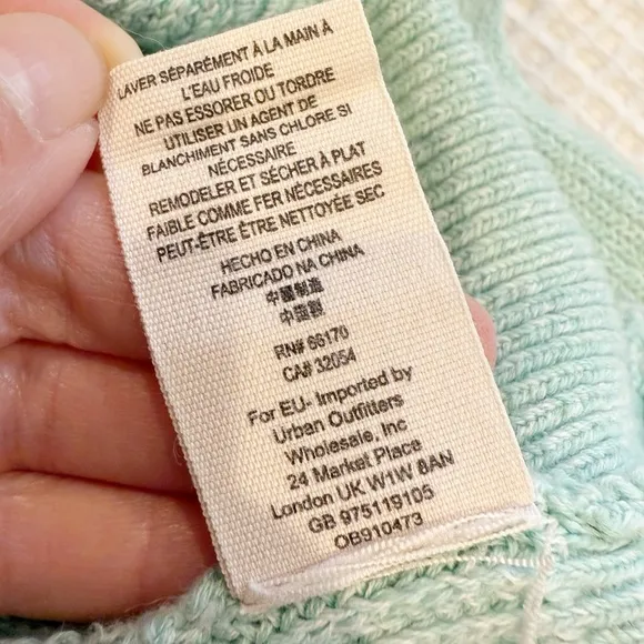 FREE PEOPLE Too Good Pullover in‎ Mint Green Mockneck - Image 9