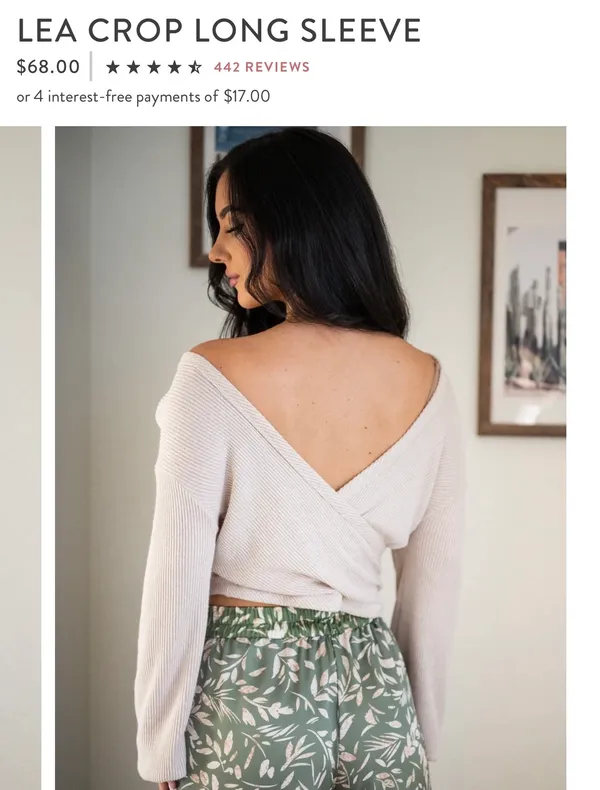 Sozy Lea Crop Long Sleeve - Image 3