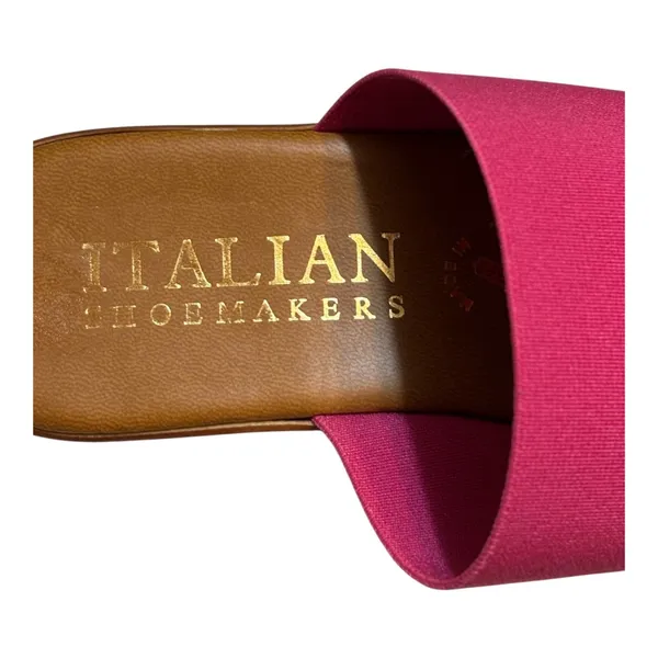 Italian Shoemakers Pink Double Strap Wedge Slide Sandals NWOB Women's 6.5 - Image 10