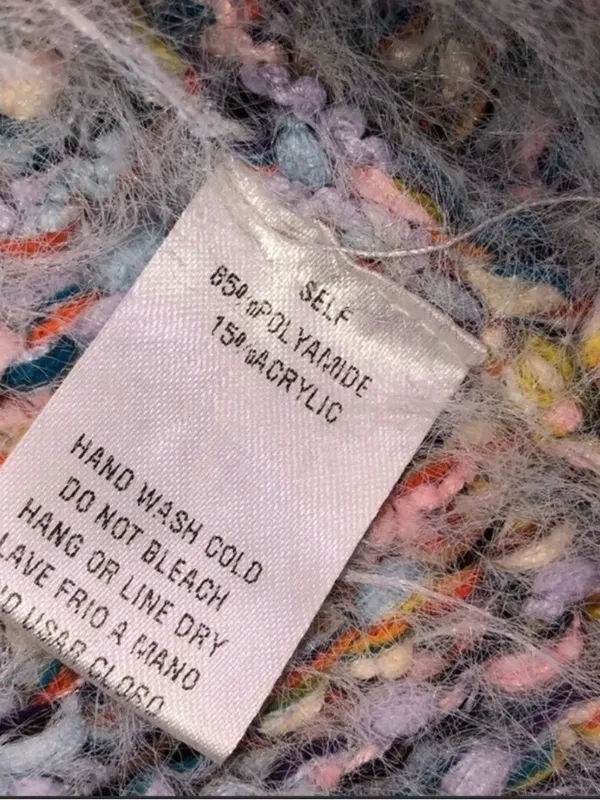 Easel small/medium fuzzy multicolor knit sweater - Image 6