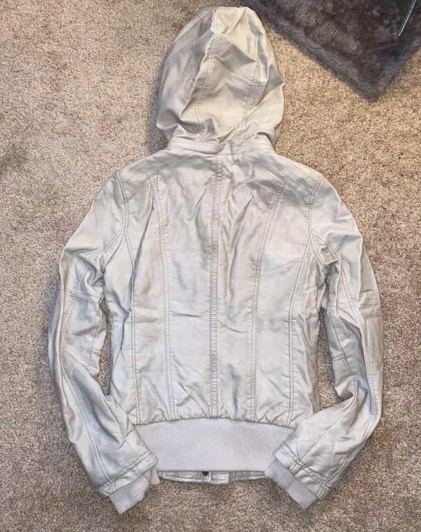Garage Beige Leather Jacket - Image 2