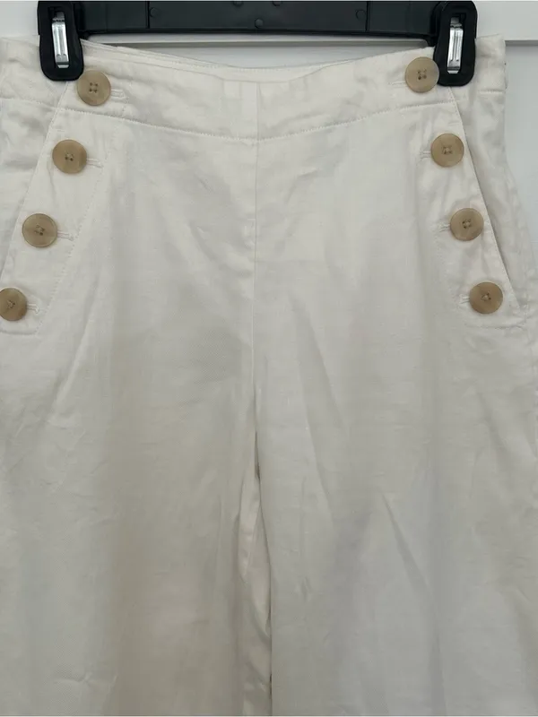 Ann Taylor Sailor Cropped Wide Leg Pants - Image 4