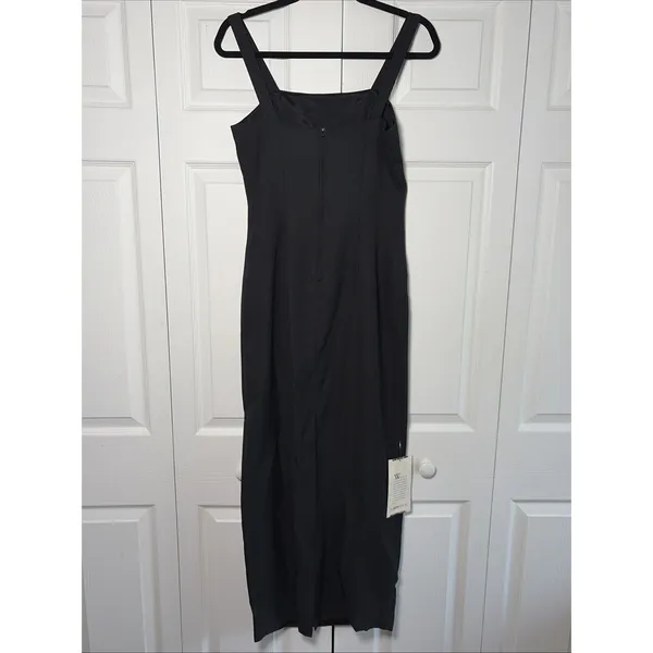 The Bon Marche Vintage 90s Sheath‎ Gown Womens Size 6 Black Crepe Formal Maxi - Image 3