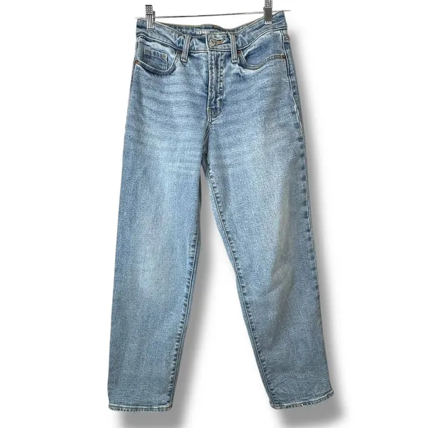 Old Navy OG LOOSE Secret-Smooth High Rise Denim High Waist Straight Leg Jeans - Image 4