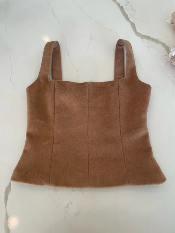 Zara faux fur corset top - Image 6