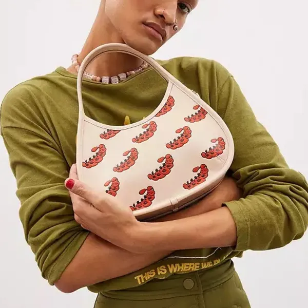 NWT Coach Ergo Bag In Coachtopia‎ Leather With Sleepy Caterpillar Print - Image 10