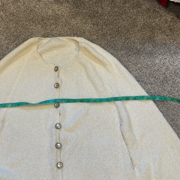 Cream Knit Button - Image 8