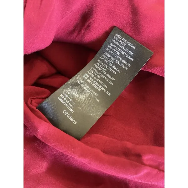 Anthropologie Connie Ruched Velvet Mini Skirt Jewel Tone Deep Red 10 - Image 8