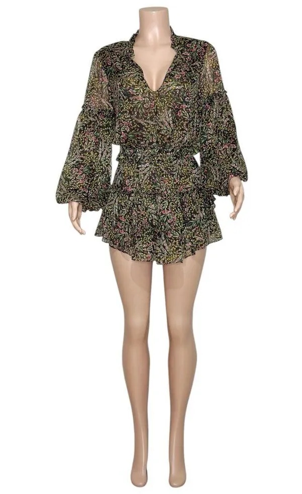 MISA LOS ANGELES Teya Mini Dress, Spring Bouquet, XS - Image 5
