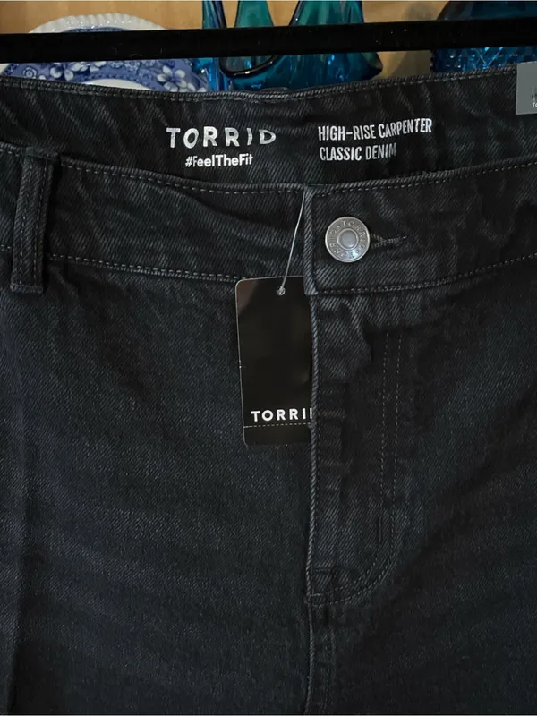 Torrid Straight Classic Denim High-Rise Carpenter Jean Size 16R - Image 4