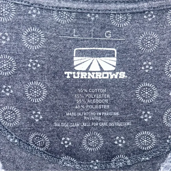 Turnrows Farmlife Tshirt Women’s Large Blue - Image 5