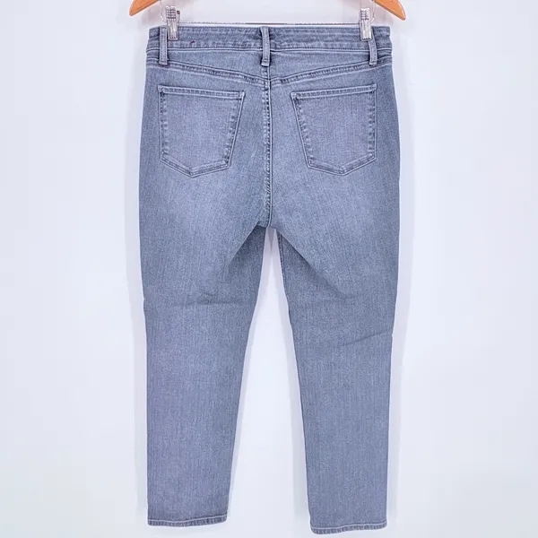 Talbots Straight Leg Jeans Womens 10P Blue Flawless Five Pocket Denim Bluebird - Image 4