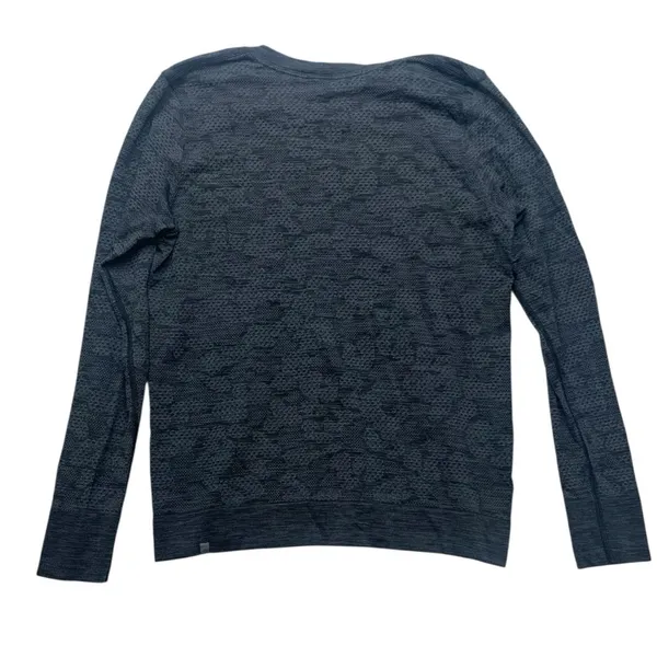 Lululemon size 6 breeze by long sleeve swiftly black gray camo athletic workout - Image 10