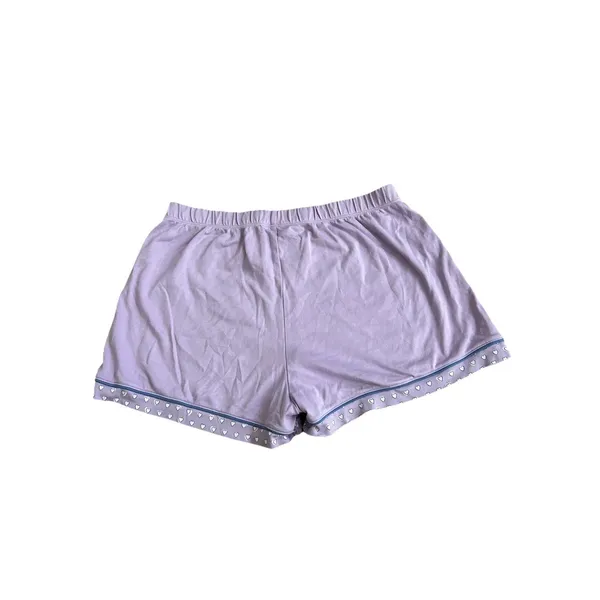 New Rare Roller Rabbit Monkey Embroidered Polo PJ Pajama Shorts Shirt Lavender M - Image 14