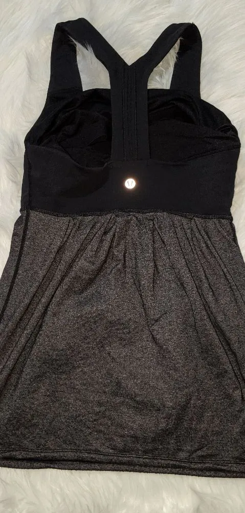 Lululemon | Racerback Tank | Black and gray | S - Image 2