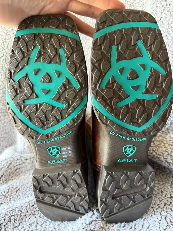 Ariat Anthem Savanna Shortie Western Boots Aztec Turquoise Brown Women's 10B - Image 4