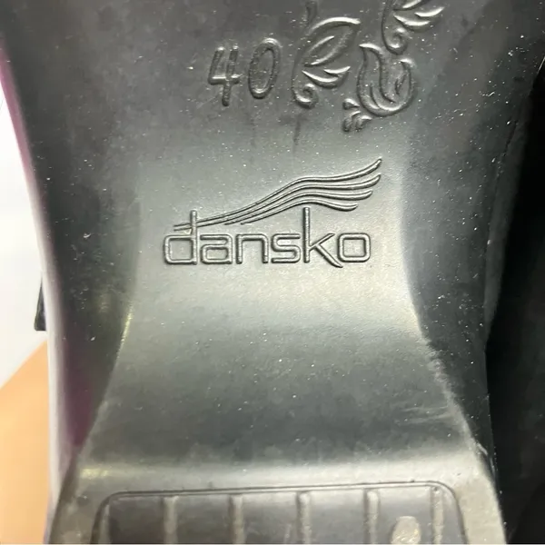 Dansko Ainsley mary Jane clogs black leather size 40‎ - Image 9