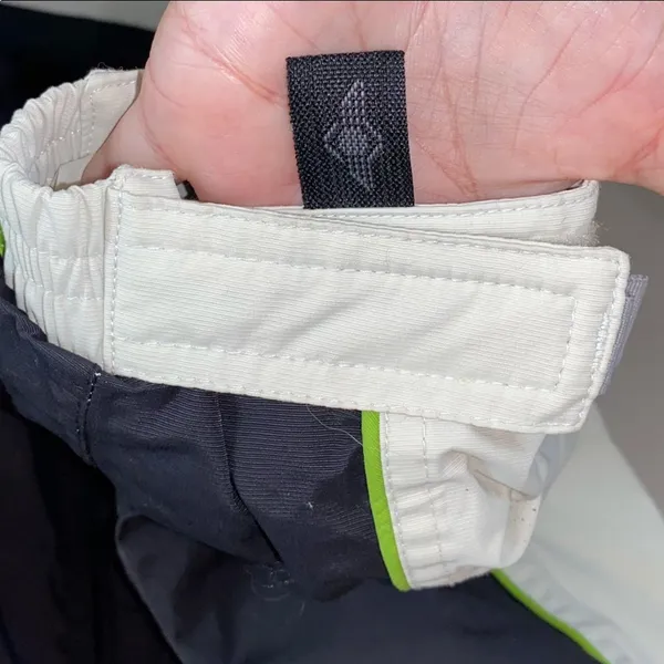 SIMS Snowboard RIB 10K Zone 2 XS Hooded Ski Snow Winter Coat‎ Black White Green - Image 2