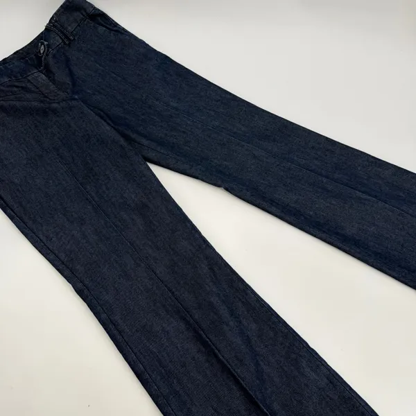 Express Pants Women’s 6 R Dark Blue Editor Trouser Jean Career Tailored - Image 11
