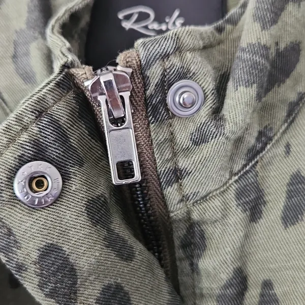 Rails Green Leopard Bomber Jacket - Image 12