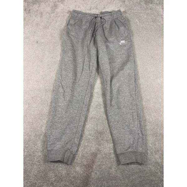 Nike Sportswear Club‎ Fleece Sweatpants Womens S Gray Mid Rise Tapered Jogger - Image 2