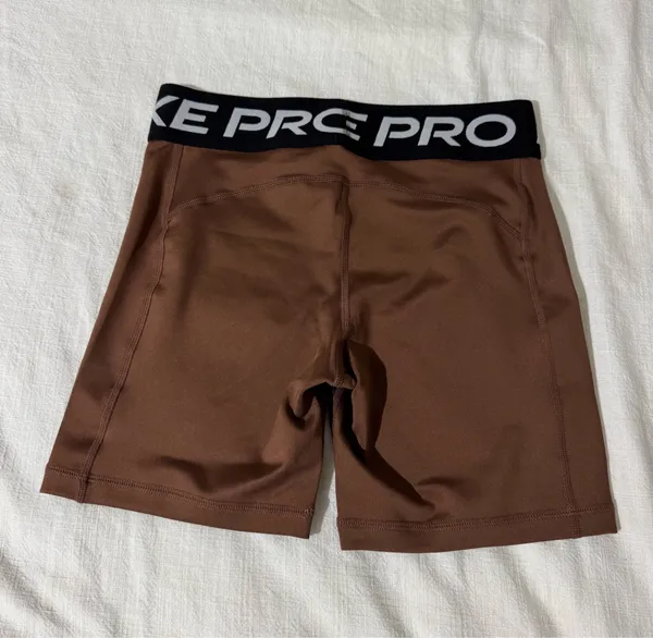 Nike Pro Spandex Shorts Dri-Fit Brown - Image 2