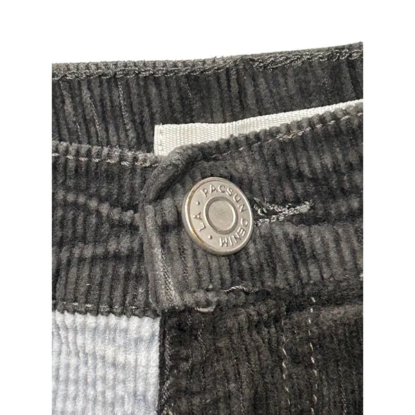 PacSun Patchwork Corduroy Pants Y2K Indie Funky Colorblock Straight W29 (8) - Image 14
