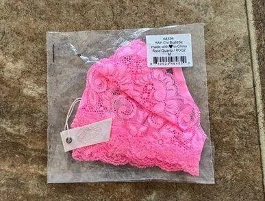 Free People HAH Chi Bralette Rose Quartz Size Medium - Image 2