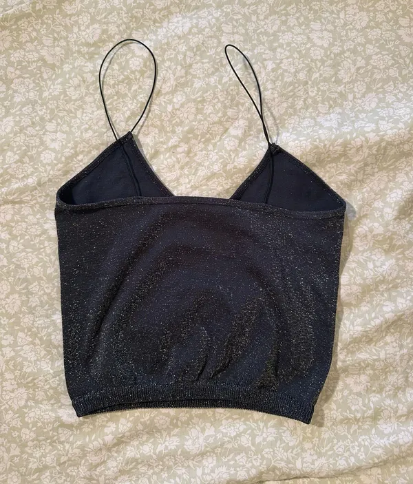 Free People Blue Sparkly Top - Image 5