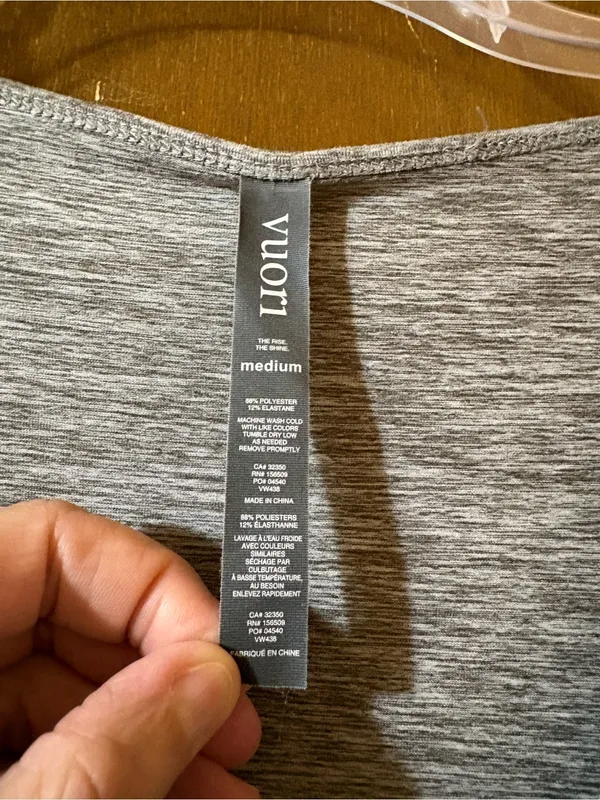 Vuori Long Sleeve Lux Jumpsuit in Clay Heather Gray - Image 4