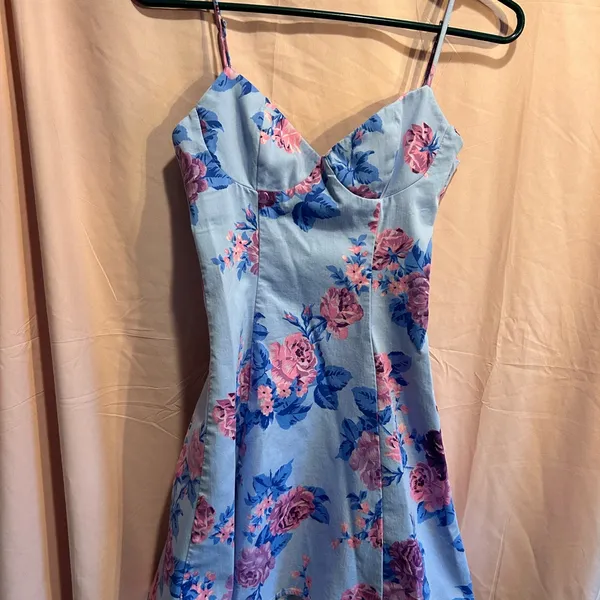 Zara Floral Dress Summer Vacation Resort Wear size XS - Image 5