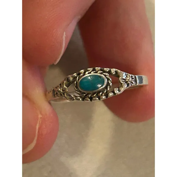 925 sterling silver ring band size 7.75 lot c41 - Image 2