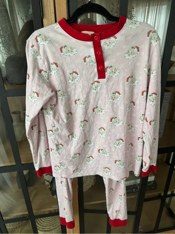 Smockingbird Pajamas set Vingage Santa pima cotton Christmas long sleeve pants - Image 7