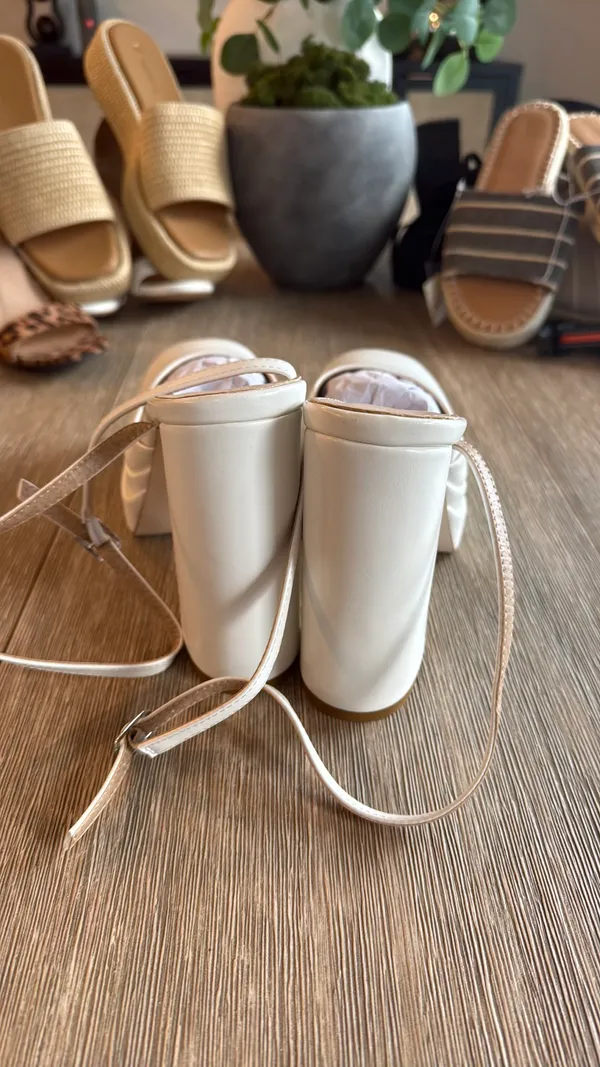 White Princess Polly heels - Image 4