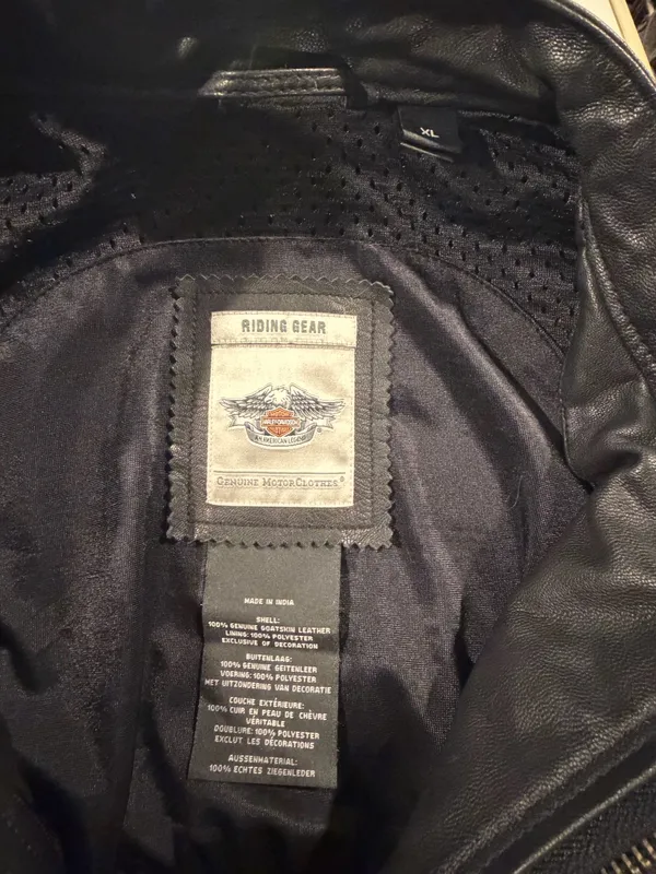Harley-Davidson XL Leather Jacket - Image 5