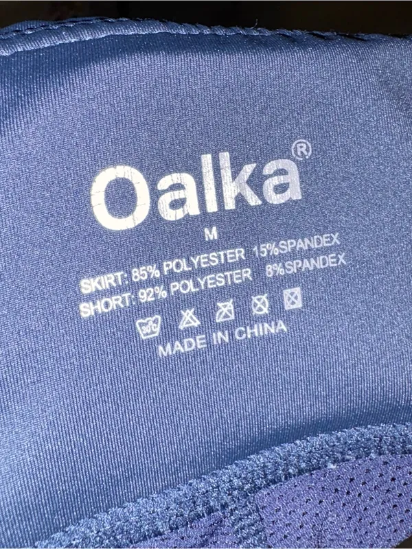 Oalka navy blue tennis athletic skirt skort M - Image 3