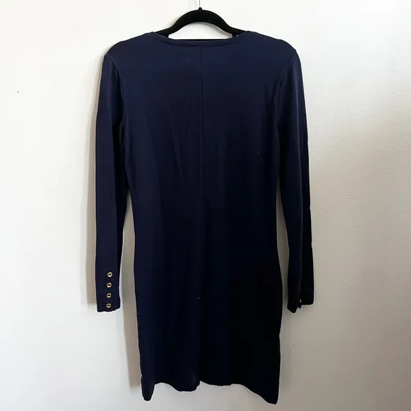 Lilly‎ Pulitzer Blue Embroidered Dress Preppy Minimalist Classic Small - Image 3