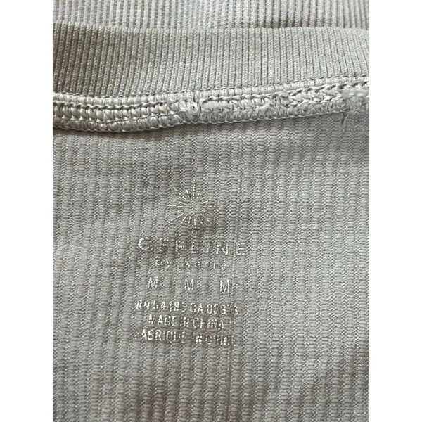 Aerie Offline By Sage Green Ribbed Seamless Crop Top Long Sleeve M Balletcore - Image 6