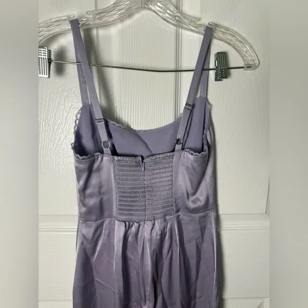 Reformation Lucy Satin Dress in Aura 0 - Image 6