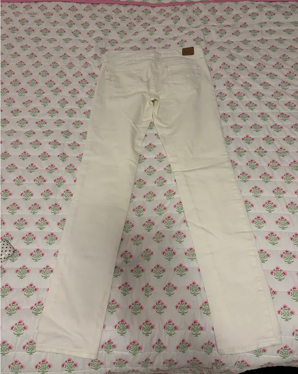 American Eagle White Jeans Skinny Stretch 0 - Image 3