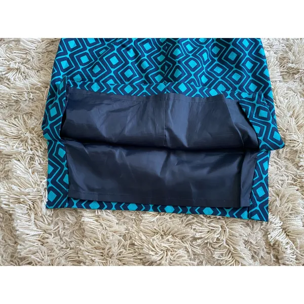 Loft Pencil Mini Skirt Geometric Office Mod Retro Autumn Winter Snow Bunny Event - Image 4