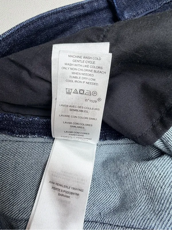 Lauren Ralph Lauren Regal Skinny Jeans Womens 10 Dark Wash Tuxedo Stripe - Image 11
