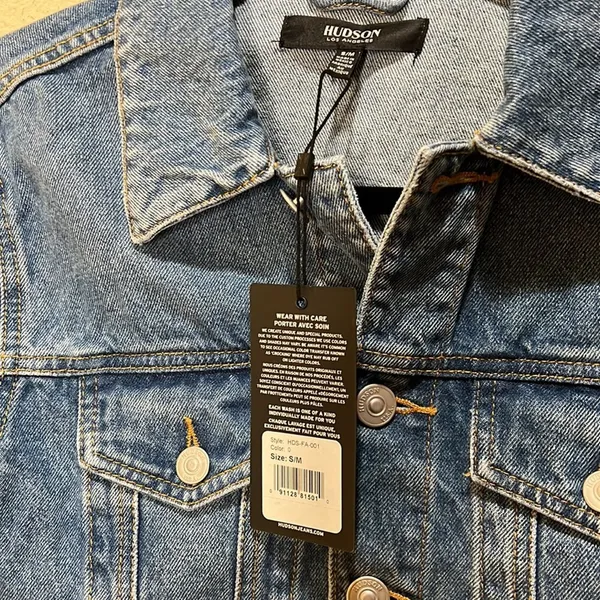 Hudson Jeans Trucker Denim Jacket Size 1X - Image 4