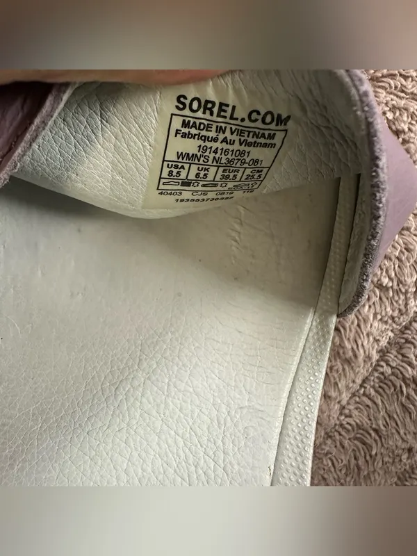 Sorel Kinetic Women’s Colorblock Sandal in Lime Green and Lavender SZ:8.5 - Image 6