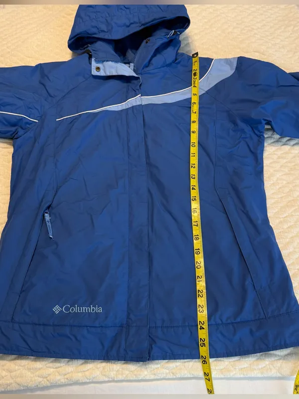 Columbia Ski Snow Jacket Coat Women’s Size Small Blue Nylon Zip Up - Image 5