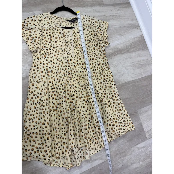 KIVARI Valentina Babydoll Mini Dress in Leopard Size XS - Image 8
