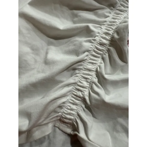 Tna Womens White Ruched Side Short Sleeve Tee‎ Shirt Size L - Image 9