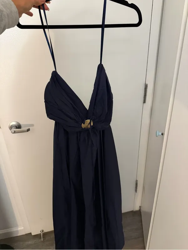 STAUD Danielle Dress in Navy - NWOT - Image 4